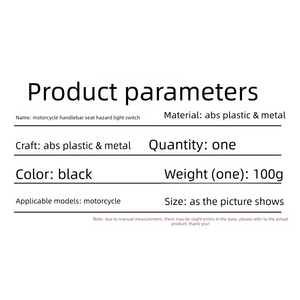 मोटरसाइकिल 7-इन-1 हैंडलबार कंट्रोल स्विच. हेडलाइट, टर्न सिग्नल, खतरे और पासिंग लाइट स्विच - Product Image 6
