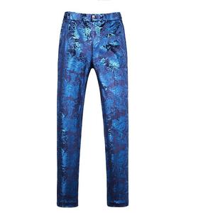 <span class=keywords><strong>Traje</strong></span> de Boda de Tres <span class=keywords><strong>Piezas</strong></span> para Hombre, Diseño Personalizado, Nuevo Diseño de Moda, Estampado <span class=keywords><strong>Azul</strong></span> Claro - Product Image 6