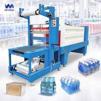 Machine d'emballage pour bouteilles d'eau avec film rétractable, scelleuse de tunnels, scelleuse thermique, emballage de boîtes rigides, manchon d'emballage