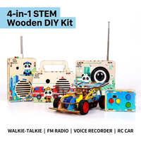 Kit de Robot 4 en 1 para Hacerlo Tú Mismo, Steam Maker Space Syllabus Academy Training Center, Kits de Ingeniería Interactivos para la Escuela