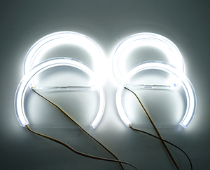 Anneaux halo LED <span class=keywords><strong>RGB</strong></span> bicolores blanc et jaune Crystal <span class=keywords><strong>Angel</strong></span> <span class=keywords><strong>Eyes</strong></span> pour E36 <span class=keywords><strong>E46</strong></span> E38 E39 - Product Image 2