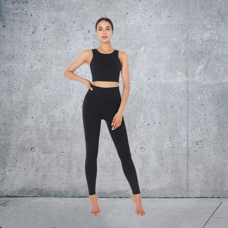 5 colors  high product quality Fashion Modern Breathable Workout Clothing Women Active Wear Yoga Set fitness