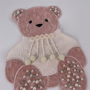 Chiffon Aplique Borborboroso - Aplien En Forma De Incrustcon Perlas De Diamante Para <span class=keywords><strong>La</strong></span> Ropa - Product Image 2