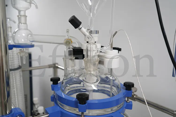 Lab Crystallizer Destillatie Apparatuur 50L Jas Glas Kristallisatie Reactor