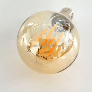 Factory Price G45 Pointed Amber Glass 2700K 220V 4W <strong>E27</strong> <strong>LED</strong> Filament <strong>Bulb</strong> - Product Image 6