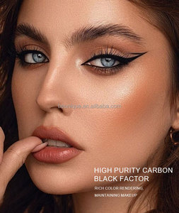 Embout de cheveux fins de 1mm, emballage noir et blanc, eyeliner liquide imperméable et résistant aux taches, longue durée, 24 h, logo personnalisé - Product Image 6