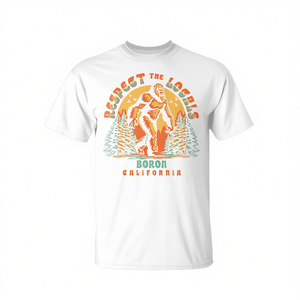 Camiseta Boron California Respect The Locals Bigfoot Sasquatch - Product Image 2