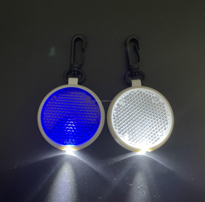 Porte-clés réfléchissant LED personnalisé T-Worthy avec logo, mousquetons, lumière rouge, blanche et chaude pour voiture, vélo, <span class=keywords><strong>promotion</strong></span> personnalisée - Product Image 3