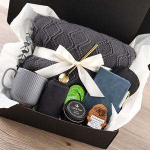 Relaxation Gift <b>Box</b> Basket Gift Kit Luxurious <b>Blanket</b> Durable UV Printed Unique Holiday Gifts Sets for Women - Product Image 2
