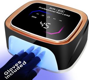 Lampe UV LED professionnelle SUN S10 168w 36LED 4 minuteurs 7800mah avec écran LCD rechargeable sans fil pour le séchage du vernis à ongles - Product Image 1