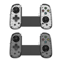 Manette de jeu sans fil D6 MINI Hall Rocker à double moteur de vibration pour Switch, Android, iOS, ordinateur et streaming