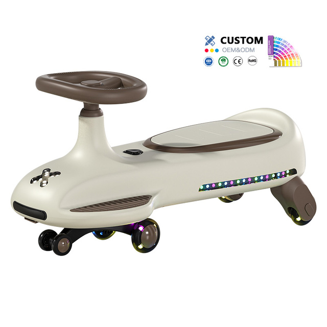 Wholesale Kids Swing Car 2 Seater 360 Degree Stable Structure Music Lights Ride on Toy Toddler 2-8 Years Wiggle Outdoor