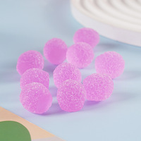 50 pièces/sac Décoration miniature en résine Kawaii en forme de bonbons crème, sucre marin, pour DIY et coques de téléphone
