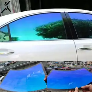 Purple Light Dazzle Color Side Rear Block 915H Most Popular Chameleon Color Changing Window Film For Car Window Tinting