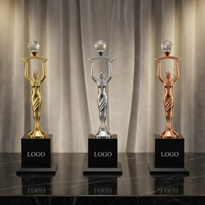 Trophée en métal moulé sous pression de haute qualité POOJA GIFT CORPORATION avec gravure laser, design portable, finition de luxe pour les jeux sportifs - Product Image 5