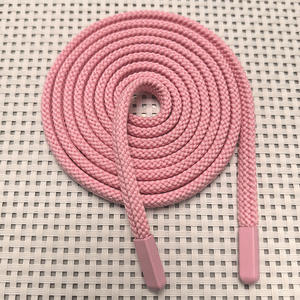 フードメタル合金先端140cm 8mm幅ドローストリングコードロープフラットコード - Product Image 2