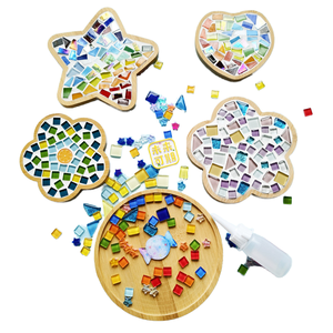 Kit mosaïque sous-<span class=keywords><strong>verre</strong></span> <span class=keywords><strong>en</strong></span> bois couleurs mélangées pièces <span class=keywords><strong>de</strong></span> <span class=keywords><strong>verre</strong></span> mosaïque bricolage artisanat matériel carreaux <span class=keywords><strong>de</strong></span> mosaïque <span class=keywords><strong>en</strong></span> <span class=keywords><strong>verre</strong></span> pour sous-<span class=keywords><strong>verre</strong></span> - Product Image 1