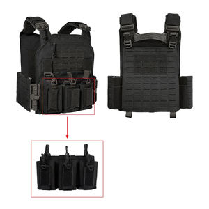 Chaleco Táctico para Exteriores de Liberación Rápida, Chaleco de Caza Ajustable con Sistema Molle, Portaplacas Ligero para Entrenamiento - Product Image 6