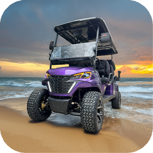 Design antique à grande vitesse 2 + 2 sièges 7500W Lithium Premium voitures de golf tout-terrain voiturette de golf électrique - Product Image 5