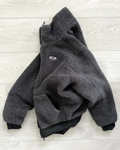 Giacca Pesante con <span class=keywords><strong>Cappuccio</strong></span> in Pile Polare Sherpa e Pelliccia Sintetica, Moda Invernale da Uomo, Calda e Personalizzata Stile Streetwear - Product Image 5