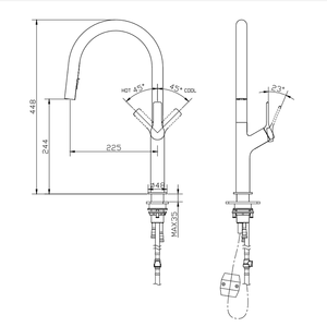 Hoge Kwaliteit Goud Geborsteld Kraan Sus 304 Keuken Kraan Met Pull Down Sproeier 316 Gootsteen Mengkraan Kranen - Product Image 6