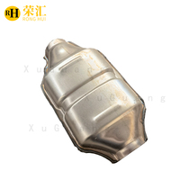Convertisseur catalytique plat universel avec catalyseur céramique en nid d'abeille à l'intérieur