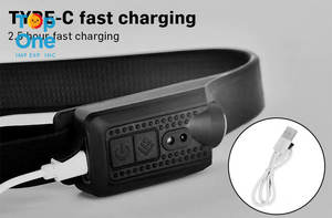 Top One Running Camping Pêche Portable Phare USB Type-c Charge Batterie Tête Torche Lampe - Product Image 6
