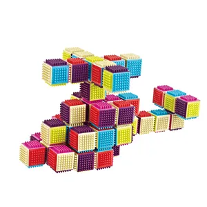 Huiye 2024 распродажа, умные игры, Пластиковые Креативные строительные блоки, соединяющие кубики, игрушки для детей, развивающие