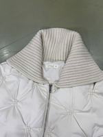 Puffer court unisexe incontournable sur mesure: courtepointe en losange, joints torsadés, artisanat impeccable pour chaque garde-robe