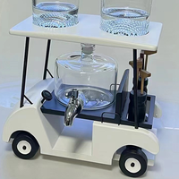Vente en gros usine : Ensemble de bouteilles à liqueur en verre borosilicate de haute qualité en forme de voiturette de golf, avec carafe à whisky en verre, pour hôtels, restaurants et bars domestiques