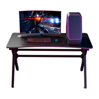 Table de jeu G6 RGB Matte Top Design ergonomique Structure stable Accessoires-Moderne Hauteur réglable LED MDF pour la maison et le bureau