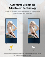 Affichage numérique LCD pour affiches, écran de 32, 43, 55 pouces, étanche, alimenté par batterie, pliable, portable, affiche numérique LCD d'extérieur