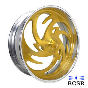 RCSR Llantas Forjadas de Diseño Multirradio Plateado y Dorado Pulido, 2/3 Piezas, 5x114.3 5x120 6x139.7, OEM ODM para Citroën Traction Avant - Product Image 6