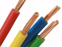 Câbles électriques BVR à âme en cuivre, isolation PVC, haute résistance, tension nominale 450V/750V, section transversale 1,5 mm², 16 AWG