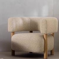 Fauteuil de loisirs en tissu moderne et minimaliste, modèle design pour salon, balcon, lecture, maison d'hôtes et club, fauteuil simple