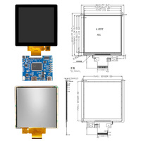 Écran de contrôle d'accès carré de 4 pouces avec carte Android OS et intégration de double caméra pour système de terminal d'interphone visuel