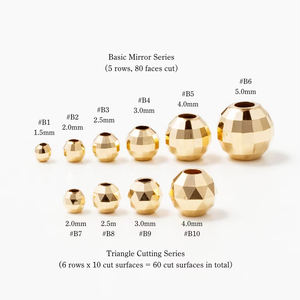 Cuentas de Metal Precioso de Peso Ligero, Componentes de Fabricación de Joyas, Collar Moderno Minimalista a Granel - Product Image 2