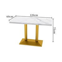 Ensemble de table et de chaises en bois moderne personnalisé pour restaurant, hôtel, salle à manger, bar - usage commercial avec revêtement en cuir