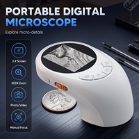 OEM ODM Magnifier Digital Microscope 500X Magnifying Glass With 8pcs LED Light Support Video Photo for Kids Adults