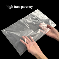 Sacs en plastique transparents en PEHD de qualité alimentaire OEM, étanches, à ouverture plate, pour le stockage d'eau potable, avec marquage à chaud personnalisable