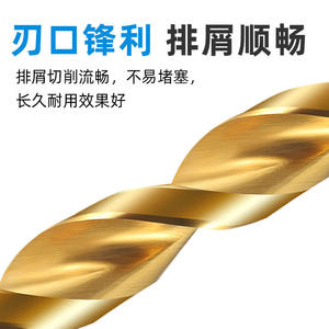 High Cobalt Titanium-Plated High-Speed Steel <b>Drill</b> Bits Cobalt Containing Straight Shank Twist <b>Drills</b> <b>Small</b> <b>Drill</b> Bits - Product Image 2