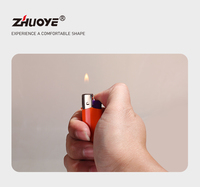 Briquet à flamme jetable en plastique classique, électronique, au gaz butane, prix de gros en EUR pour le marché