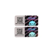 Étiquette holographique imperméable anti-contrefaçon ZHONGAN, film holographique laser mat, logo personnalisé, numéro de série unique, répétition complète