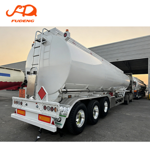 Semi-remorque citerne à carburant en alliage d'aluminium FUDENG personnalisée à 3 essieux, 42 CBM, pour le <span class=keywords><strong>transport</strong></span> de diesel et d'essence - Product Image 3