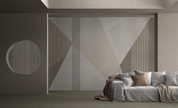 Papiers peints autocollants en gros, papier peint minimaliste personnalisé, gris clair, texture 3D rainurée, décoration murale pour la maison et le bureau, facile à nettoyer