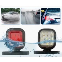2 feux latéraux LED, feux de signalisation, feux arrière, feux de contour pour camions, SUV, remorques, bus, fourgonnettes, bateaux 12V 24V
