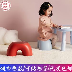 Taburete arcoíris creativo para niños, rojo, amarillo, azul, verde, duradero, antideslizante, taburete para niños, uso doméstico, sencillo, pequeño, redondeado, bonito - Product Image 5
