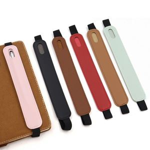 Custom7 Colors Elastic Pu Leather Pencil Single Holder Cover Fashion Portable Handmade Sling Pen <b>Sleeve</b> Case for <b>Ipad</b> - Product Image 1