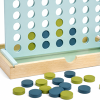 Jeu de société classique en bois Quatre à la suite 42 trous, jeu de stratégie pour enfants et familles, personnalisable OEM en gros