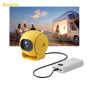 Projecteur TV intelligent Anxin Q3 4k Android, projecteur portable mini pratique, projecteur TV pour présentation de données, 4k ultra courte portée, projecteur alimenté par USB - Product Image 1